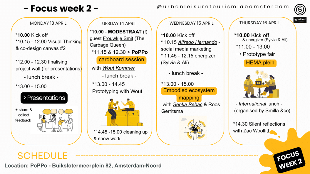 16 april ULT-lab Focusweek & Prototype Fair – PoPPo / HEMA-plein